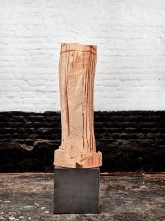 'Binome' 2015 cedar, iron Ht:140cm