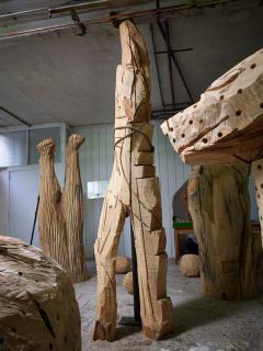 Annabelle Hyvrier, 'Woman' cedar tree ht: 280 cm, 2012