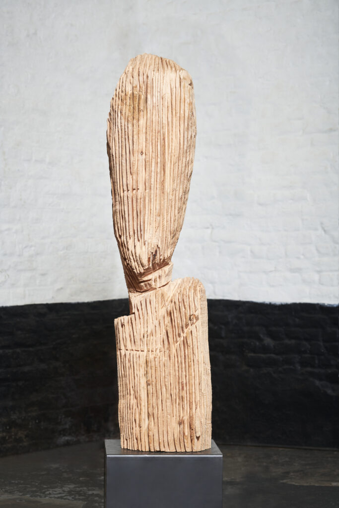 Saint Paul selon El Greco, cèdre, 2020, Ht: 124cm