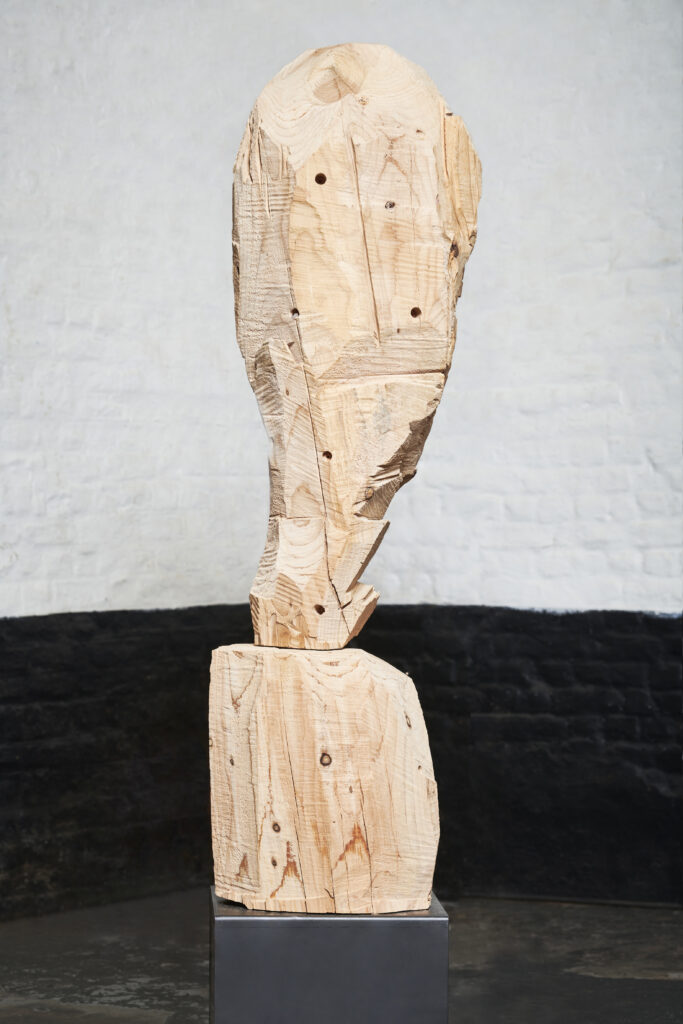 Saint Simon selon El Greco, cèdre: 110 cm, 2021