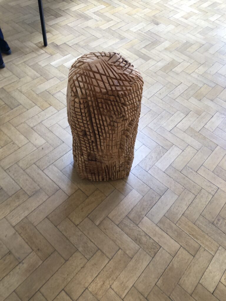 Saint Jude Thadée selon El Greco, 2021, ht: 94cm, cèdre, Annabelle Hyvrier