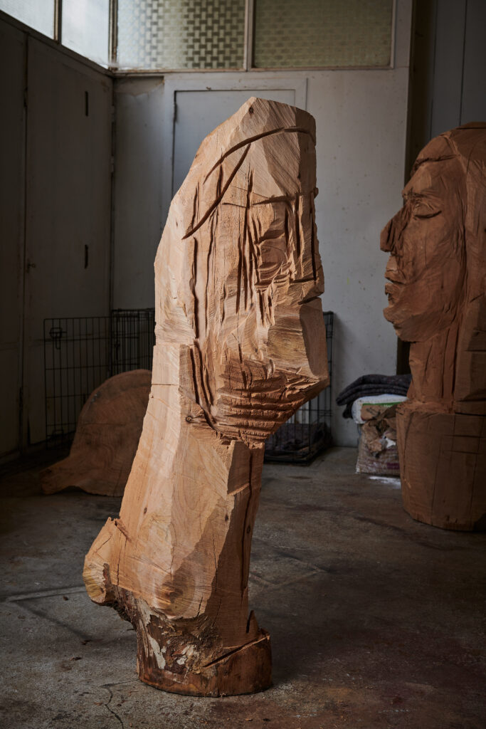 Saint Thomas, selon El Greco, profil, 2020, hauteur: 134x 25cm